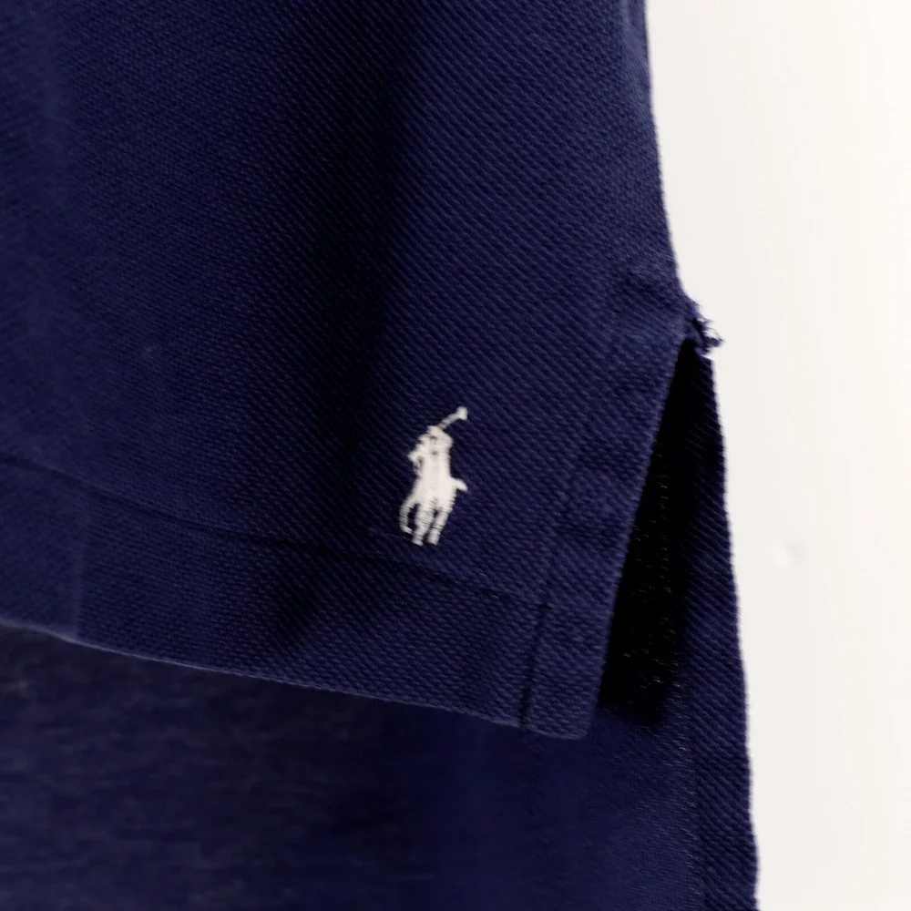 Polo Golf Ralph Lauren Blue Solid XL Cotton‎ Polo Collared Shirt Short Sleeve